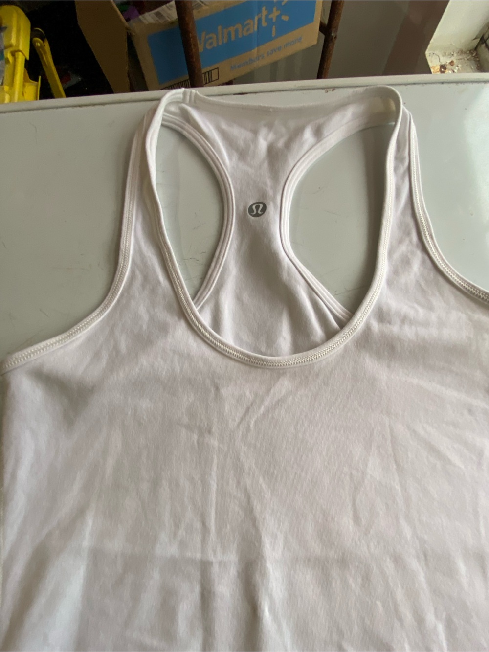 lululemon athletica Cream Racerback Bandeau Tank